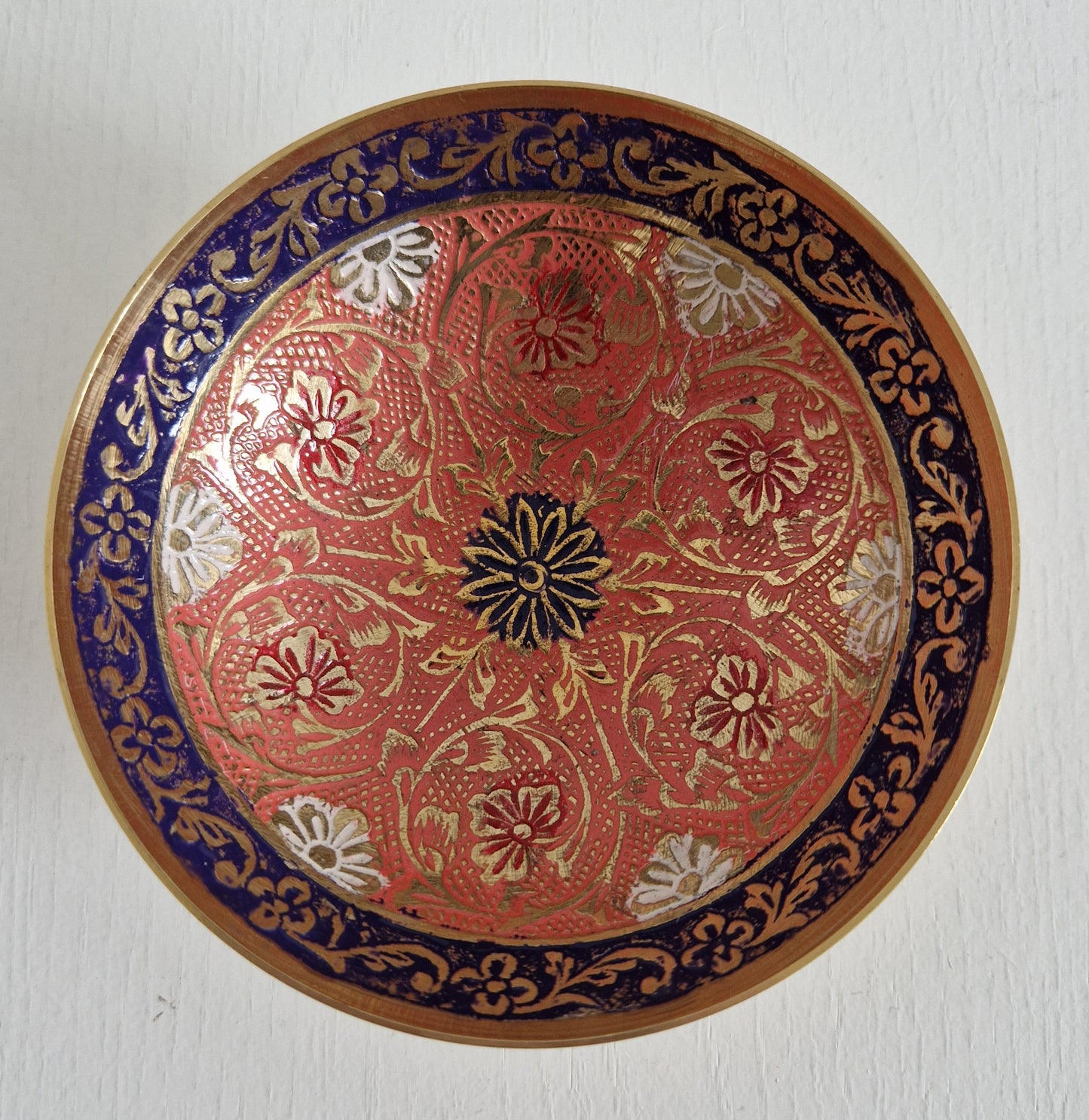 Hand-painted brass bowl Marrakech Medium