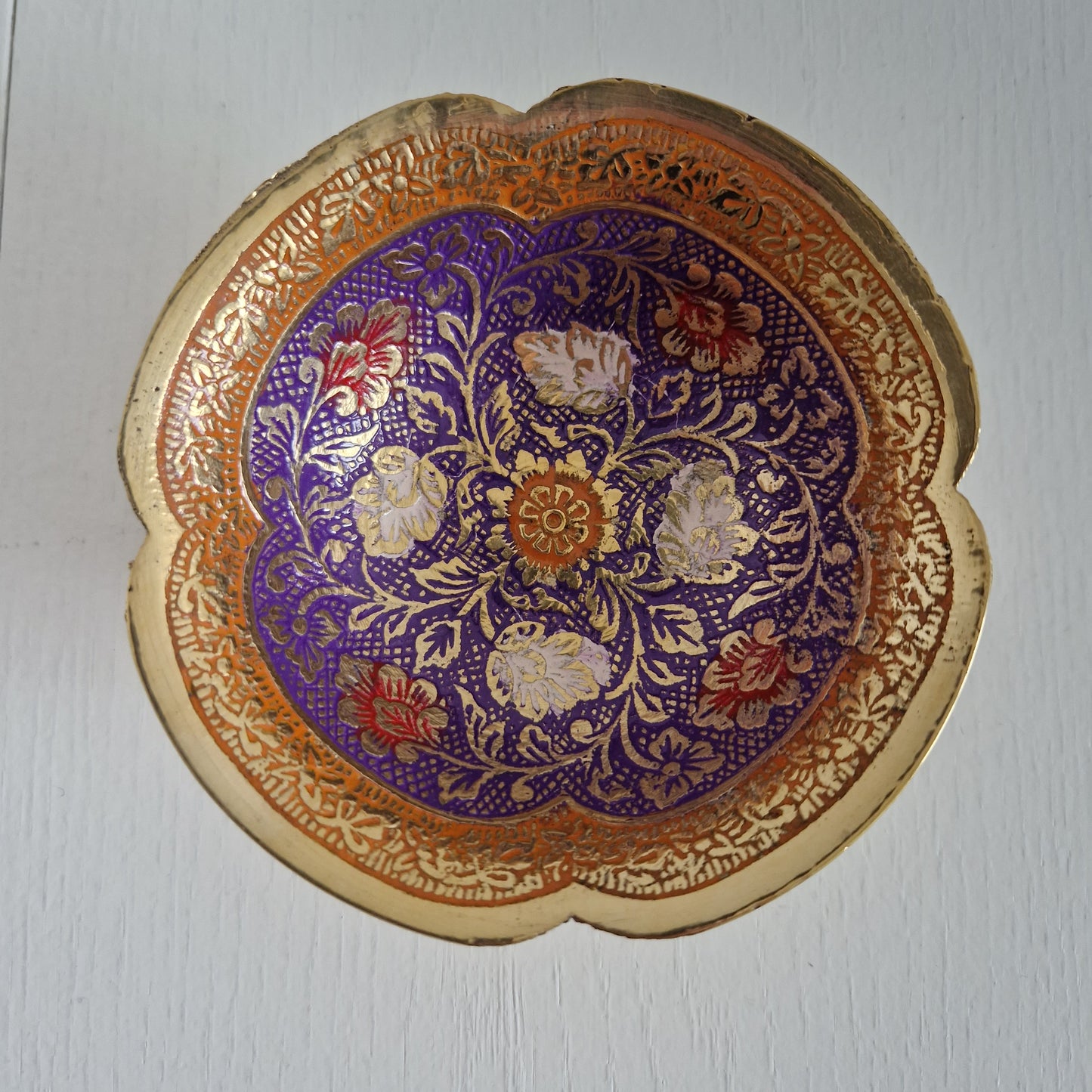 Hand-painted brass bowl Marrakech Small