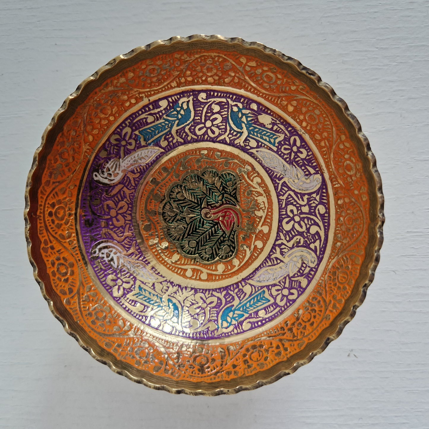 Hand-painted brass bowl Marrakech Small