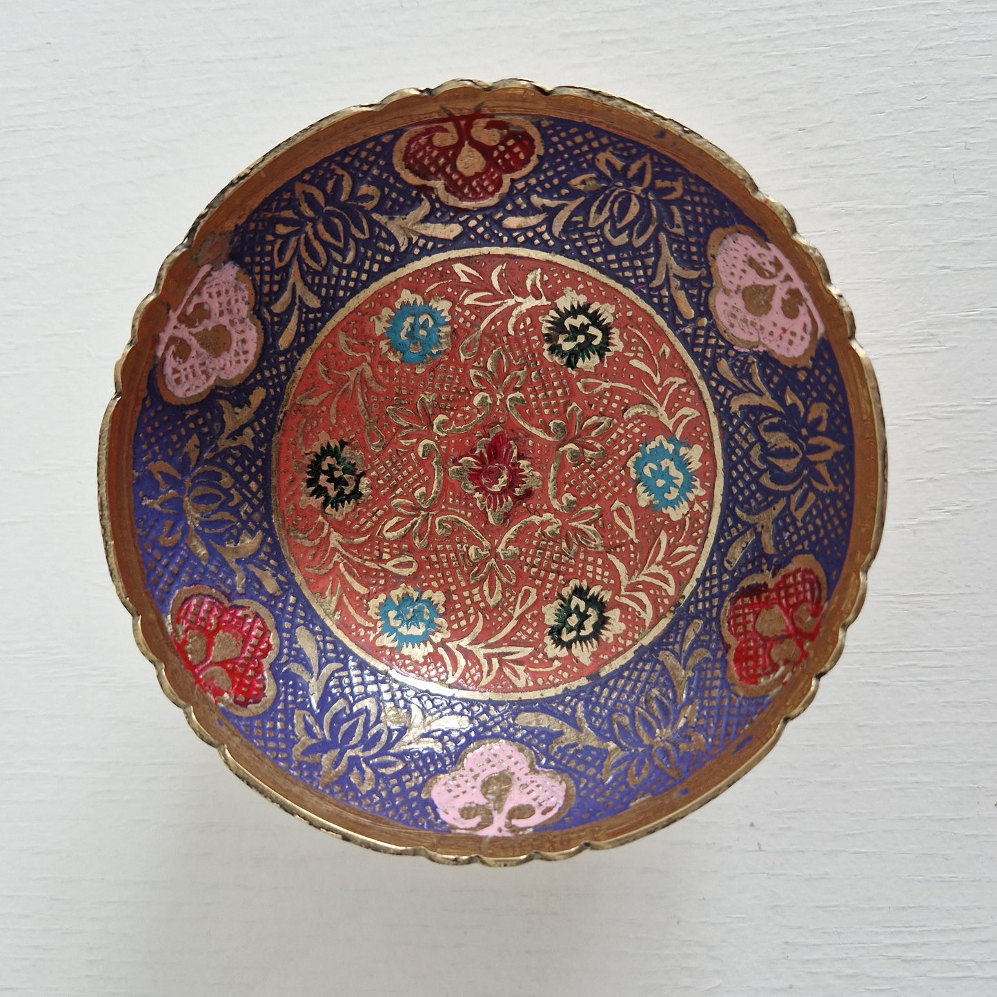 Hand-painted brass bowl Marrakech Small
