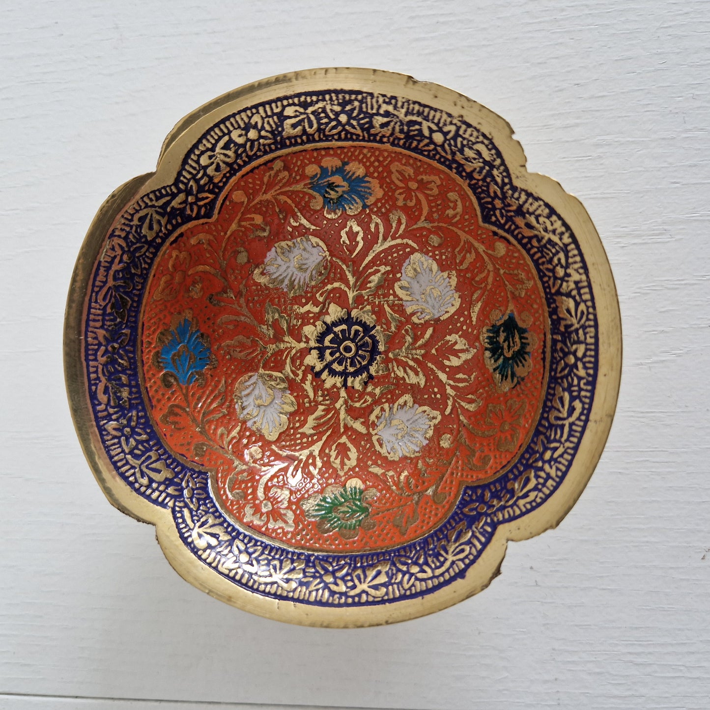 Hand-painted brass bowl Marrakech Small