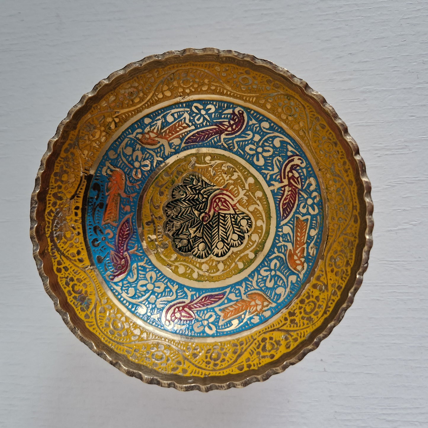 Hand-painted brass bowl Marrakech Small