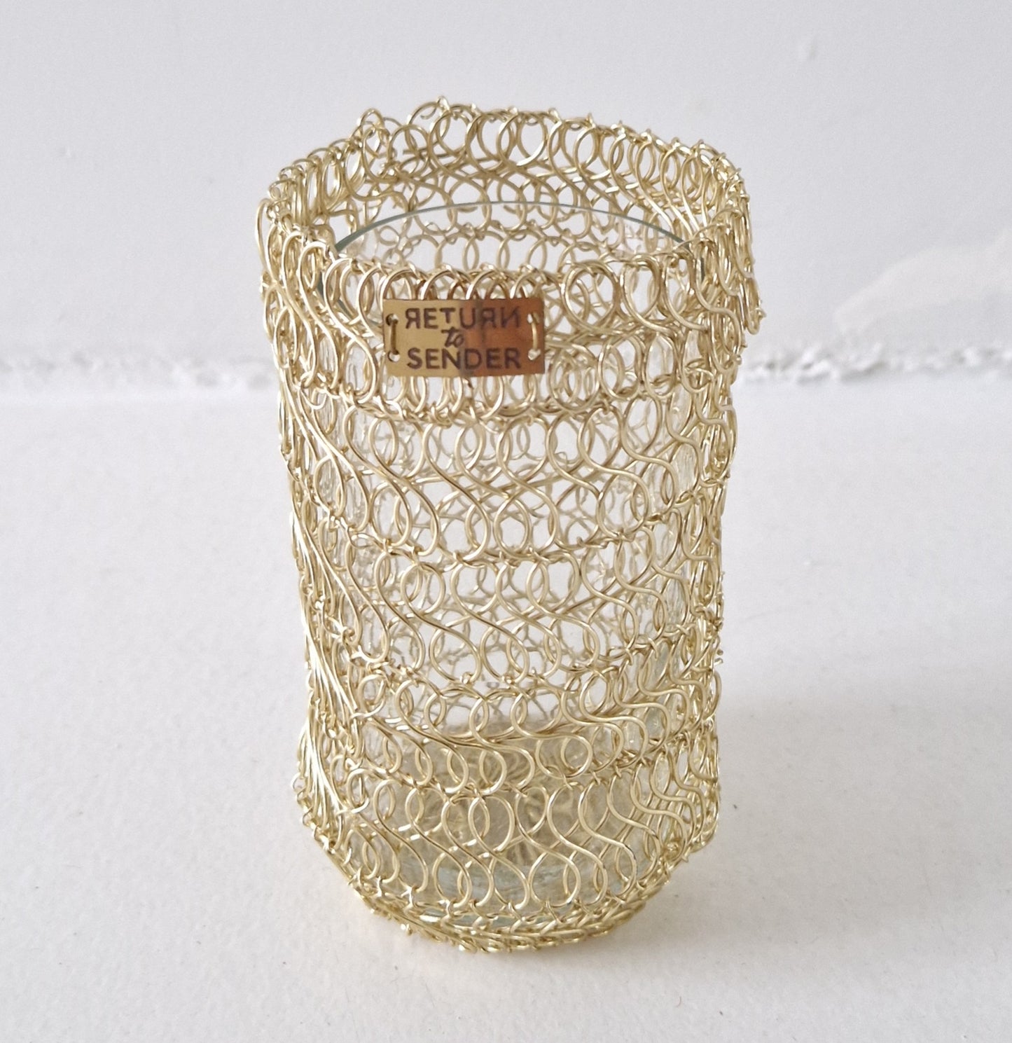 Lantern Return to Sender gold 12cm