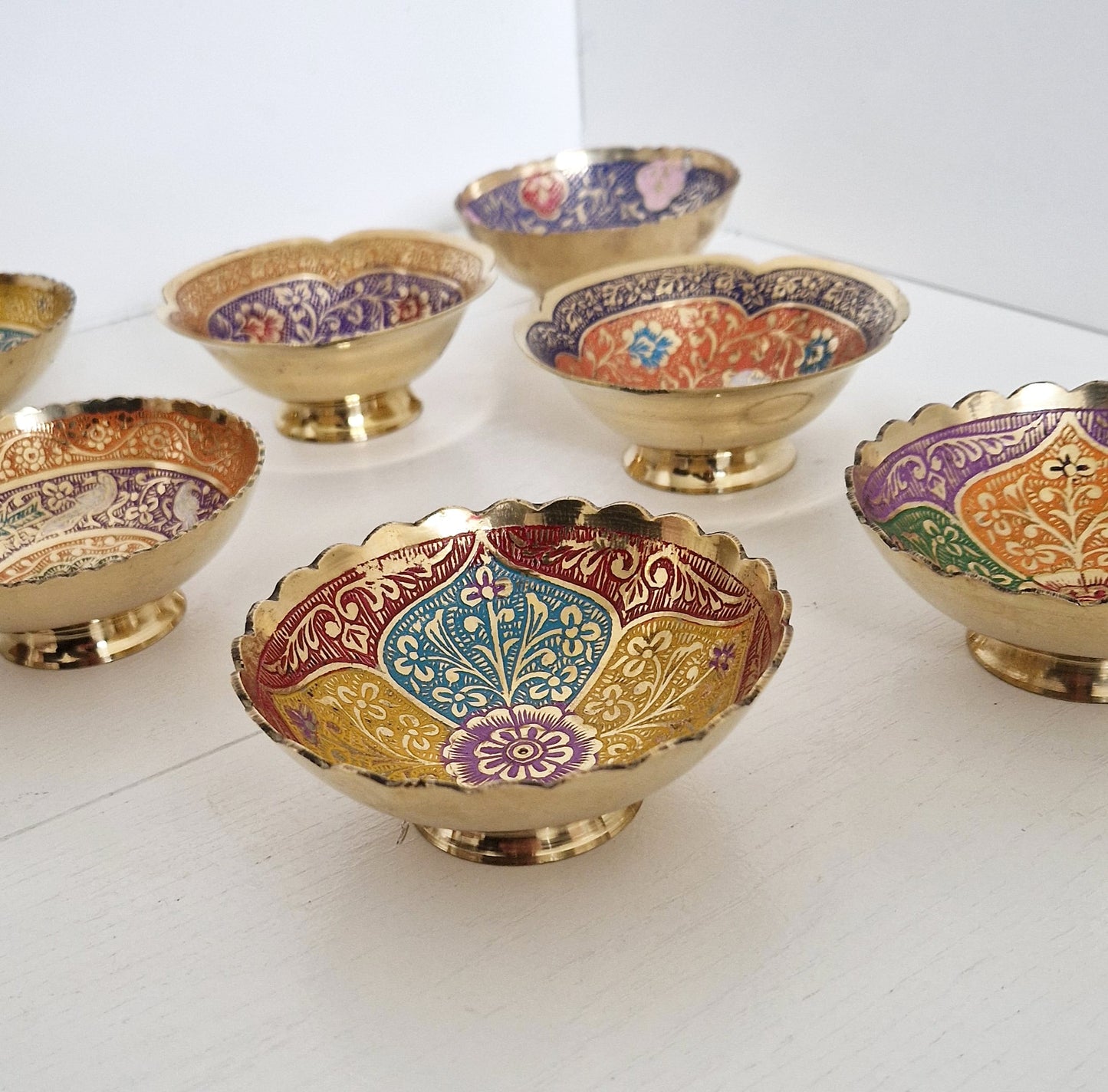 Hand-painted brass bowl Marrakech Small