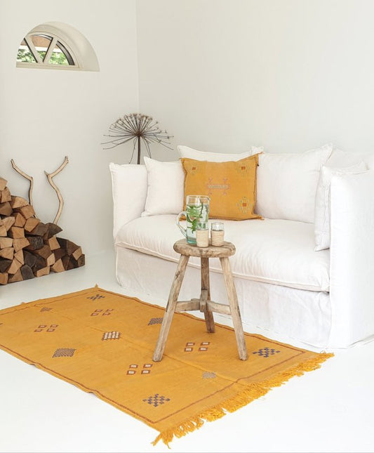 Sabra Silk rug yellow