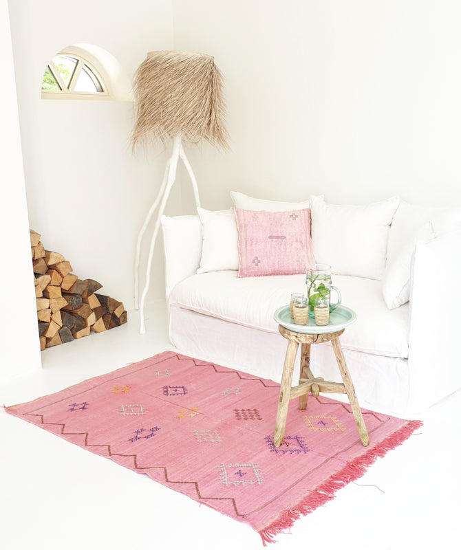 Sabra Silk rug Pink
